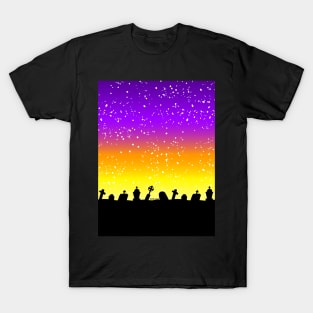 Sunset Over The Cemetery T-Shirt